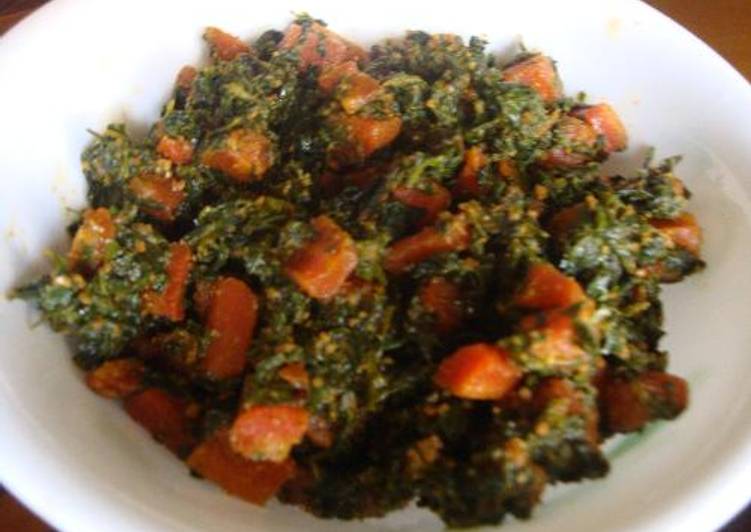 Recipe of Homemade Fenugreek Leaves with Red Carrots