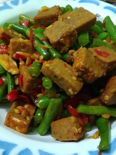 Foto resep Tumis buncis oncom ala dapurVy