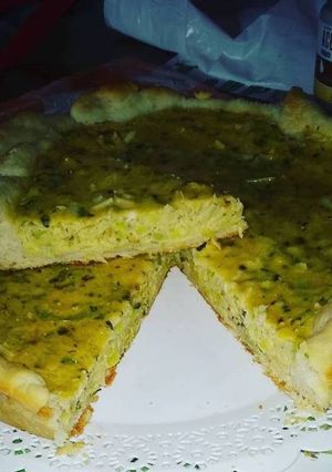 Una foto de Tarta de puerros