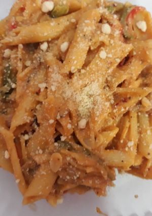 A picture of Rosee pink pasta.