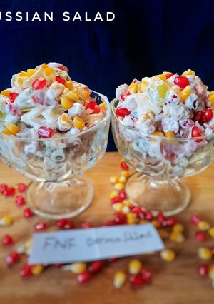 A picture of Russian salad.