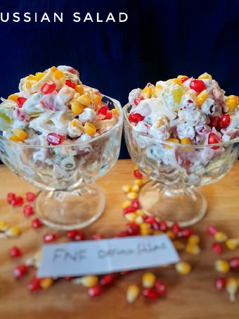 Easy Way Make Recipe Russian salad that is  Makes Drooling, Tasty}