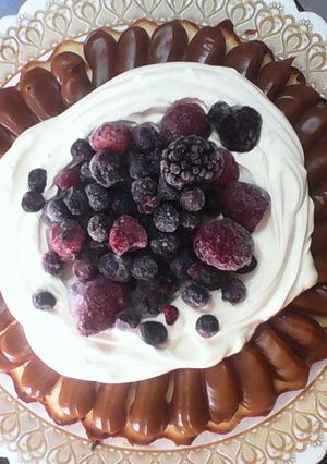 Una foto de Tarta de frutos rojos sin tacc