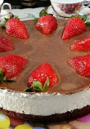 صورة لوصفة كيكة بحشوة جوزالهند او الكوك 😋