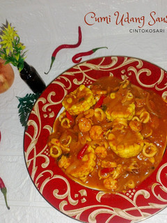 Foto resep Cumi Udang Saus Padang