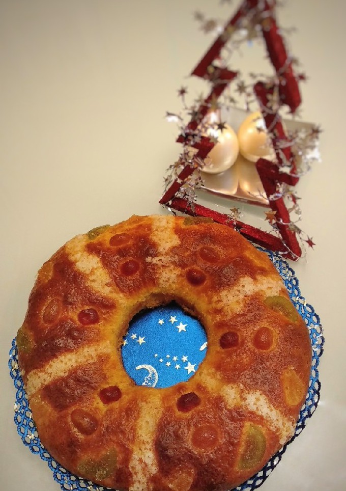 Una foto de 160.🍩 Roscón de Reyes con toques orientales 👑 👑 👑