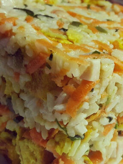 Una foto de Arroz tres delicias