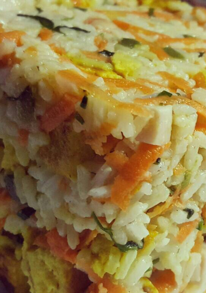 Una foto de Arroz tres delicias