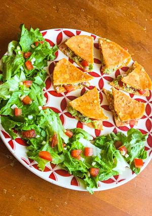 Une photo de Wrap de patate douce façon « quesadillas »
