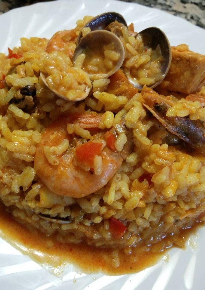 Una foto de Arroz con delicias de mar