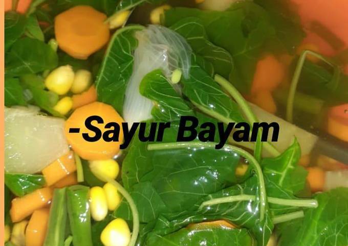 Sayur bayam / Sayur bening