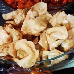 A picture of Chicken Wontons 🥠.