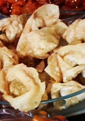 A picture of Chicken Wontons 🥠.