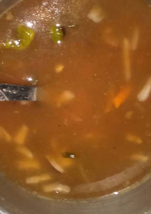 A picture of yumhh vegetables soup by aayu.