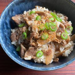 A picture of Beef & Gobō Mazegohan.