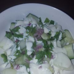 A picture of Cucumber salad.