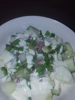 A picture of Cucumber salad.