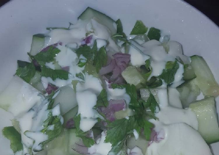 Steps to Prepare Perfect Cucumber salad