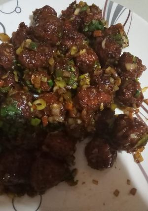 A picture of Fried Manchurian balls.