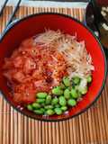 Salmon sushi bowl
