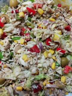 Una foto de Ensalada de arroz para diabéticos