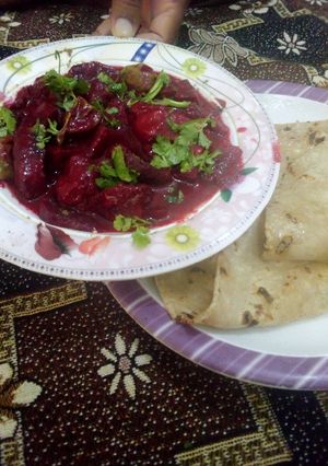 A picture of Chuqandar gosht.