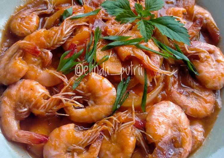 Resep Udang goreng mentega Anti Gagal