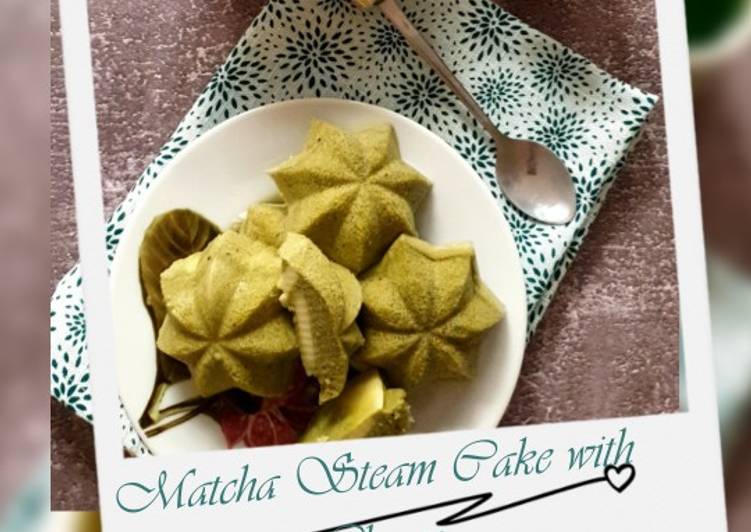 Resep Matcha Steam Cake with Cheese yang Lezat