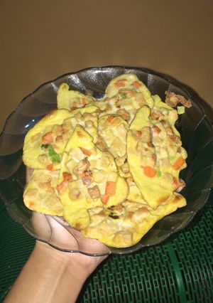 Foto resep Telur goreng isi tempe wortel tanpa minyak