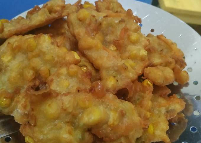 Resep Bakwan Jagung Kres dan empuk Anti Gagal