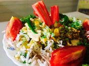 A picture of paneer biryani