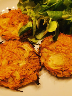 Une photo de Rostis de patate douce