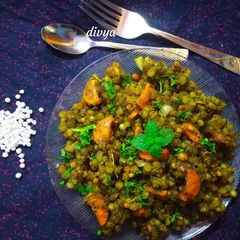 Mint sabudana kichidi A picture of Mint sabudana kichidi.