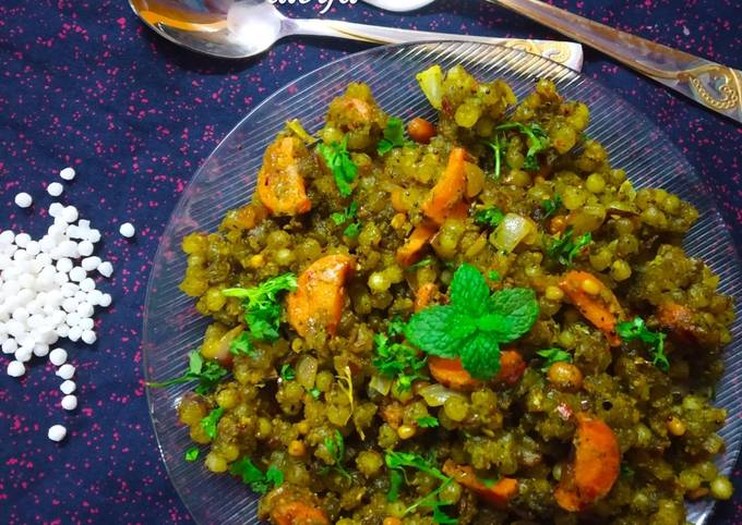 Steps to Prepare Award-winning Mint sabudana kichidi