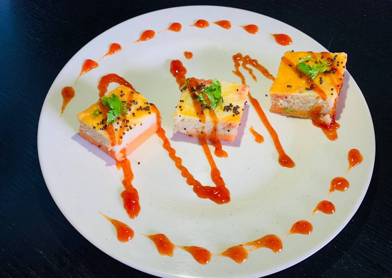 Multicolored Dhokla