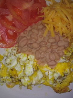 A picture of My daughter scrambled eggs.