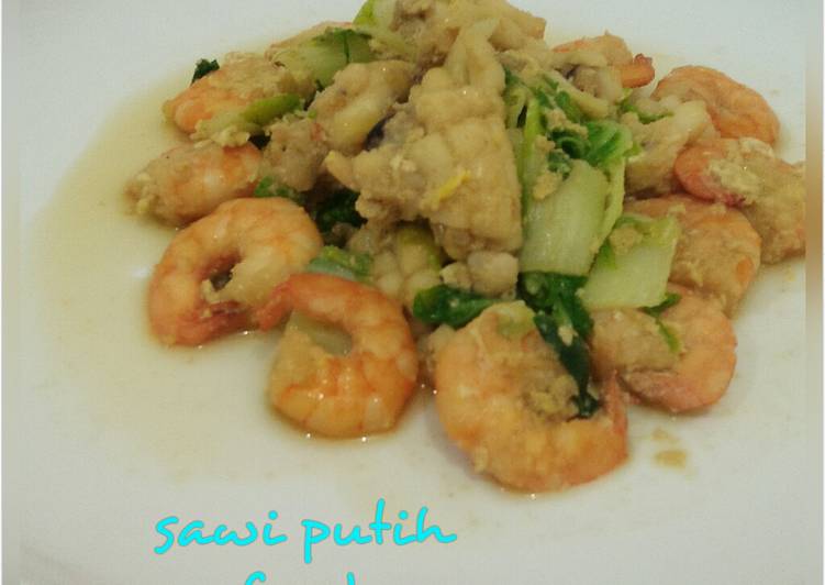 Sawi putih seafood