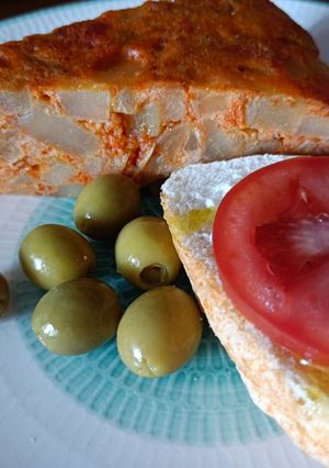 Tortilla de sobrasada - spanyolos ételek magyarul recept fotója