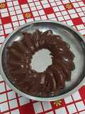 Pudim de banana e chocolate sem glúten e sem lactose