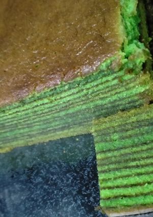 Foto resep Lapis legit pandan ekonomis