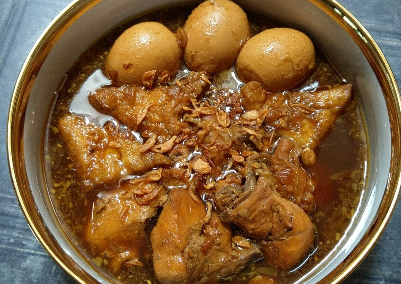 Semur ayam telor tahu