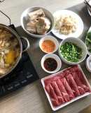Lẩu bò nấu nấm
