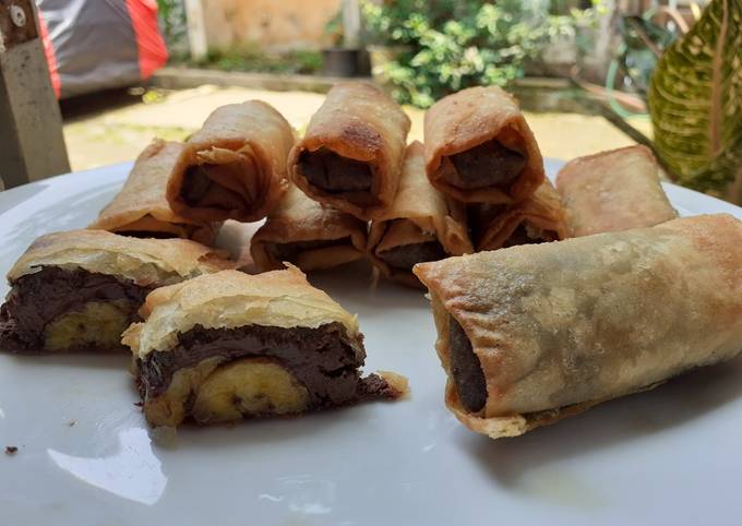 Anti Ribet, Buat Piscok kulit lumpia Menu Enak Dan Mudah Dibuat