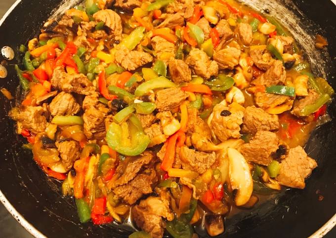 Lean Diced Beef stir fry