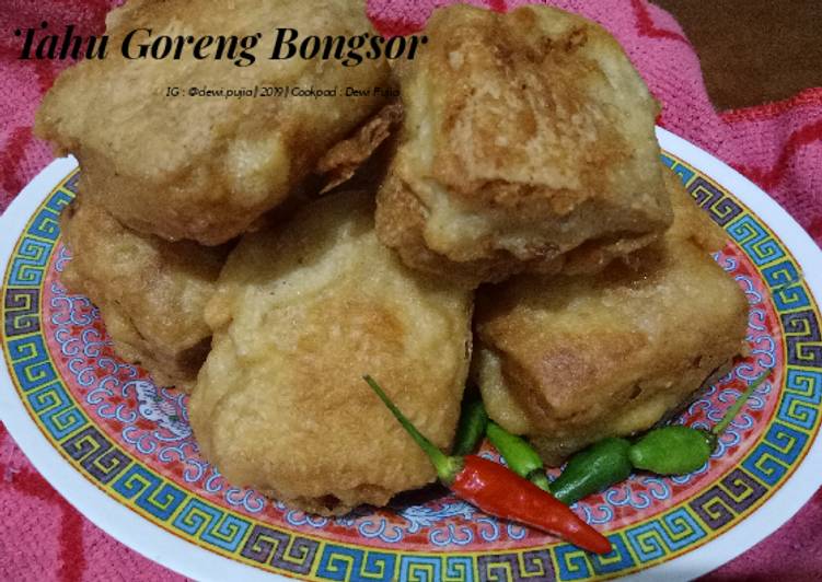 Resep Tahu Goreng Bongsor, Bisa Manjain Lidah