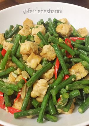 Foto resep Tumis Tempe Kacang Panjang