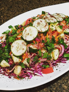 A picture of Turkish Red Cabbage Salad.