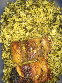 عکسی از دستور سبزی پلو با ماهی