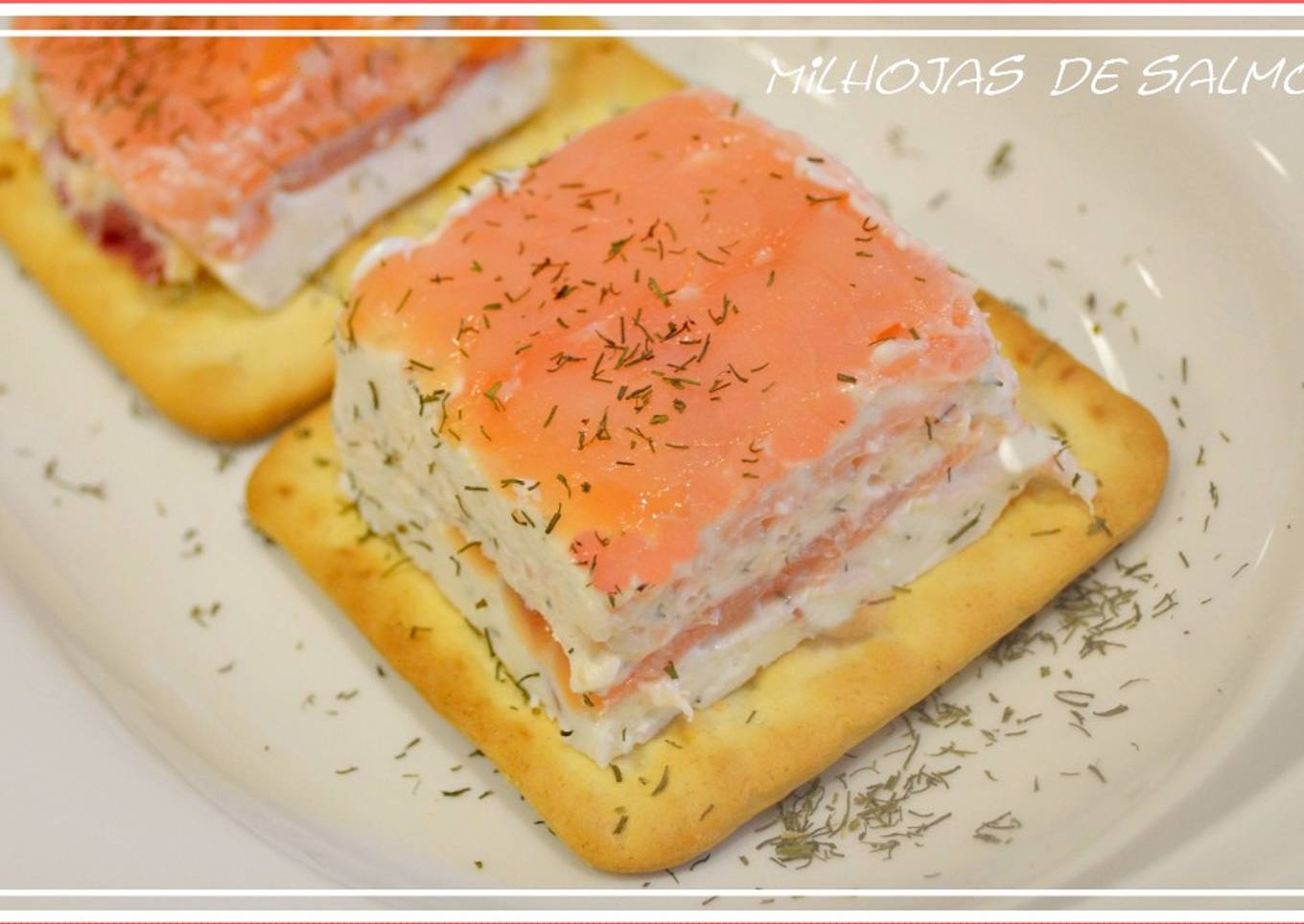 Milhojas de salmón ahumado (con y sin thermomix)