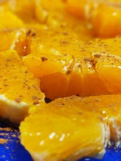 Una foto de Naranja con miel y canela🍊🍯🐝